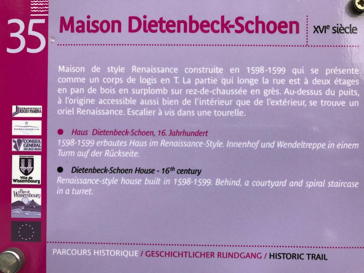 Maison Dietenbeck Wissembourg Exteriér fotografie
